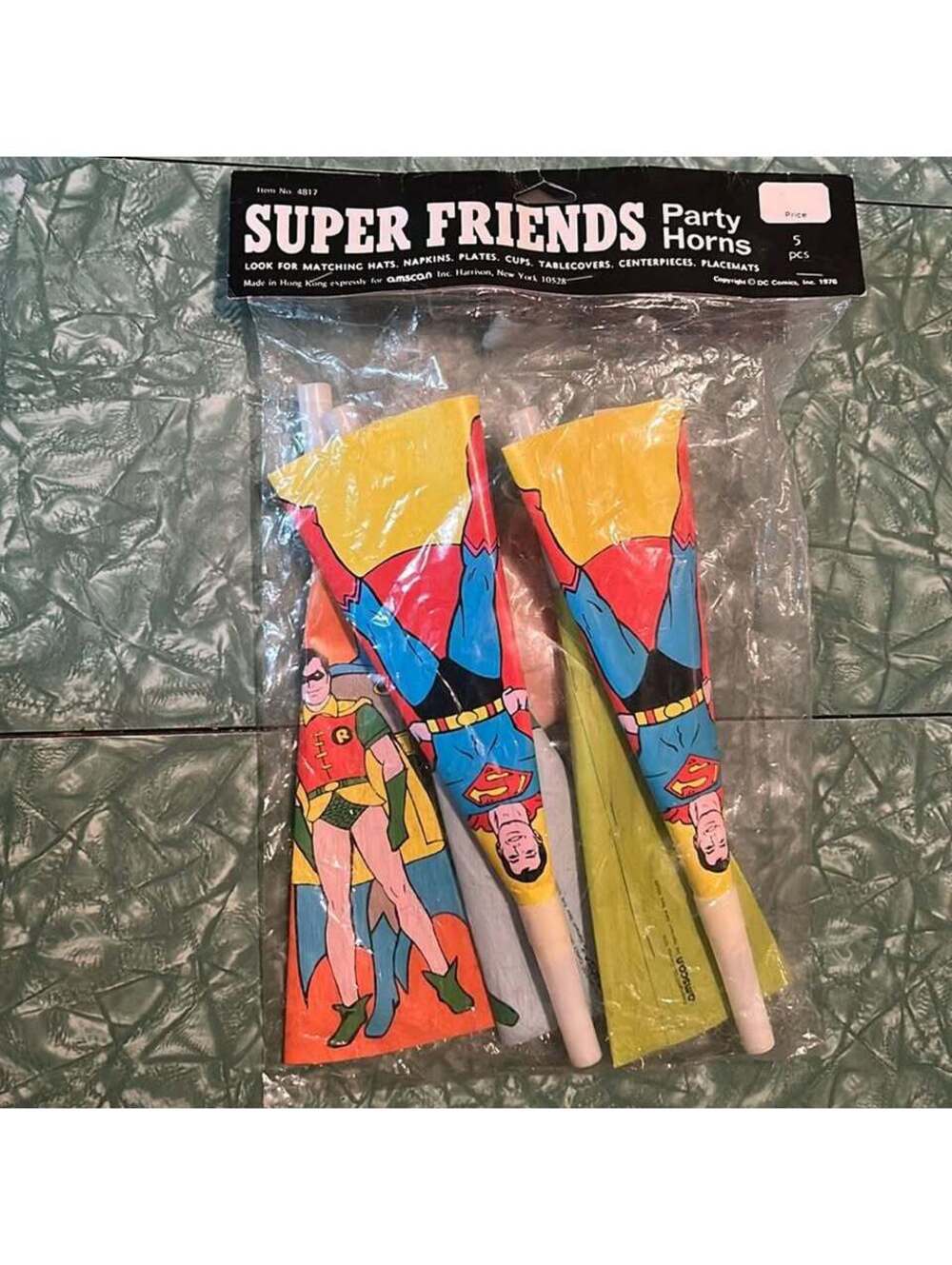 Vintage 1976 DC Comic Super Friends Party Batman superman Wonder Woman aqua man